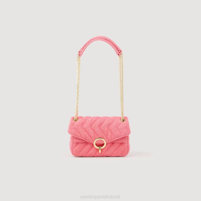 Sandro Paris naiset tikattu nylon yza laukku VLHP547 Lisätarvikkeet fushia