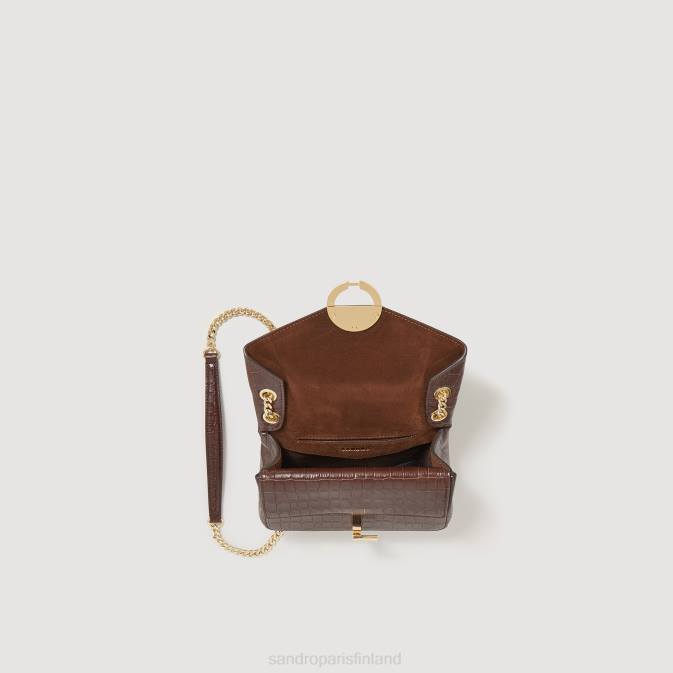 Sandro Paris naiset yza laukku, pieni malli VLHP529 Lisätarvikkeet ruskea