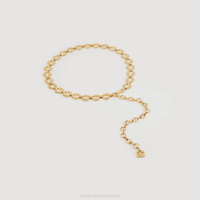 Sandro Paris naiset koristeltu ketjuvyö VLHP512 Lisätarvikkeet kulta