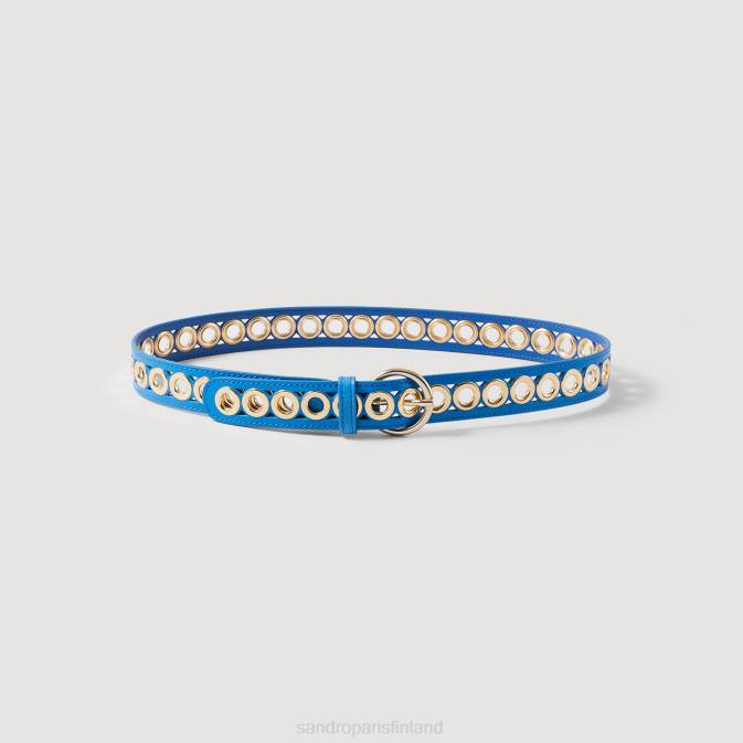 Sandro Paris naiset nahkavyö VLHP513 Lisätarvikkeet sininen