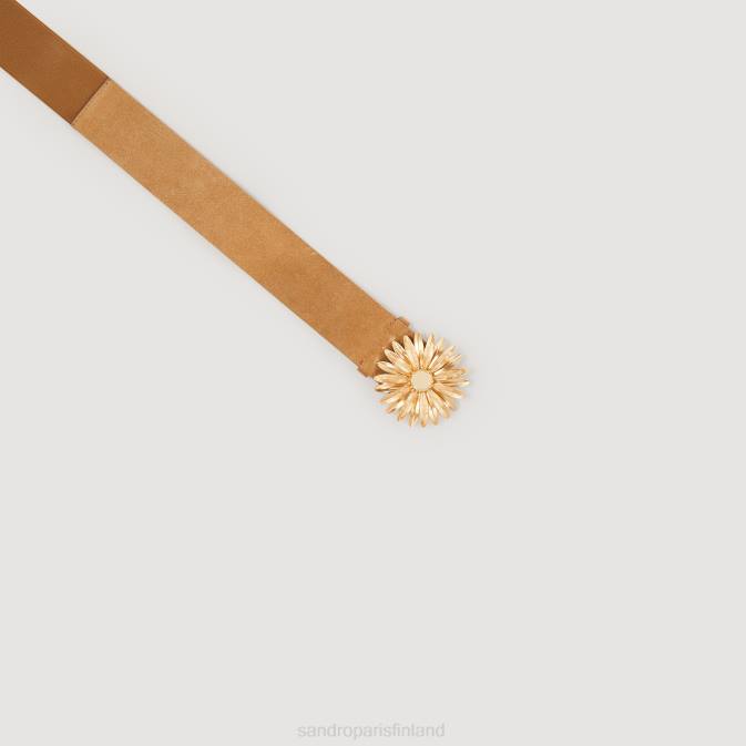 Sandro Paris naiset nahkavyö VLHP561 Lisätarvikkeet beige