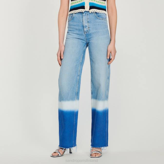 Sandro Paris naiset solmittavat farkut VLHP246 vaatteet sininen farkku