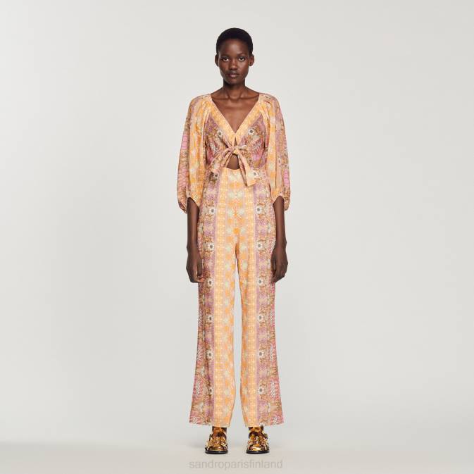 Sandro Paris naiset painettu haalari VLHP357 vaatteet beige