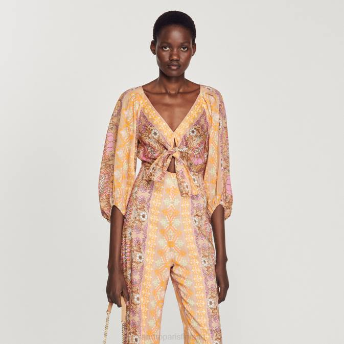 Sandro Paris naiset painettu haalari VLHP357 vaatteet beige