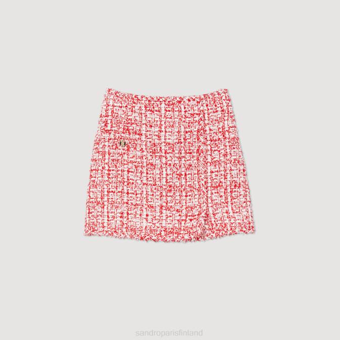 Sandro Paris naiset lyhyt tweedhame VLHP314 vaatteet punainen