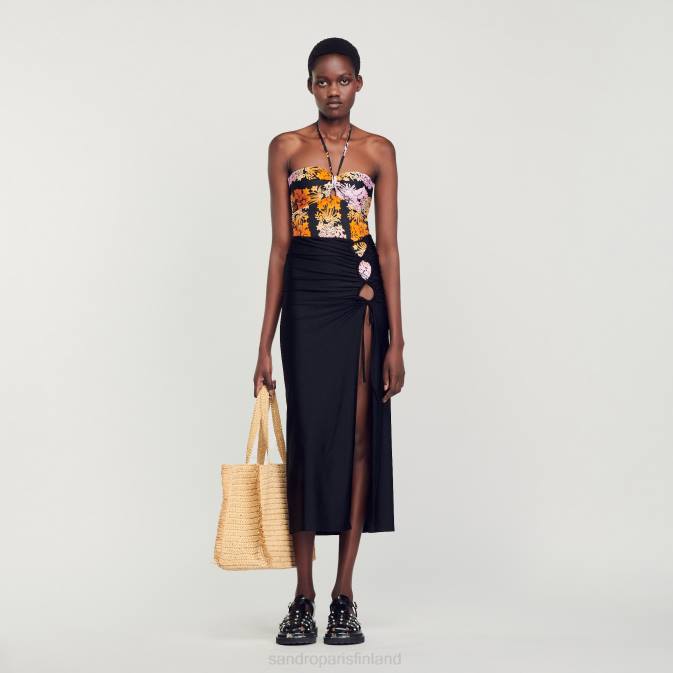 Sandro Paris naiset sarong hame VLHP261 vaatteet musta