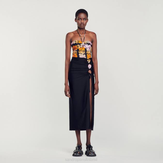 Sandro Paris naiset sarong hame VLHP261 vaatteet musta