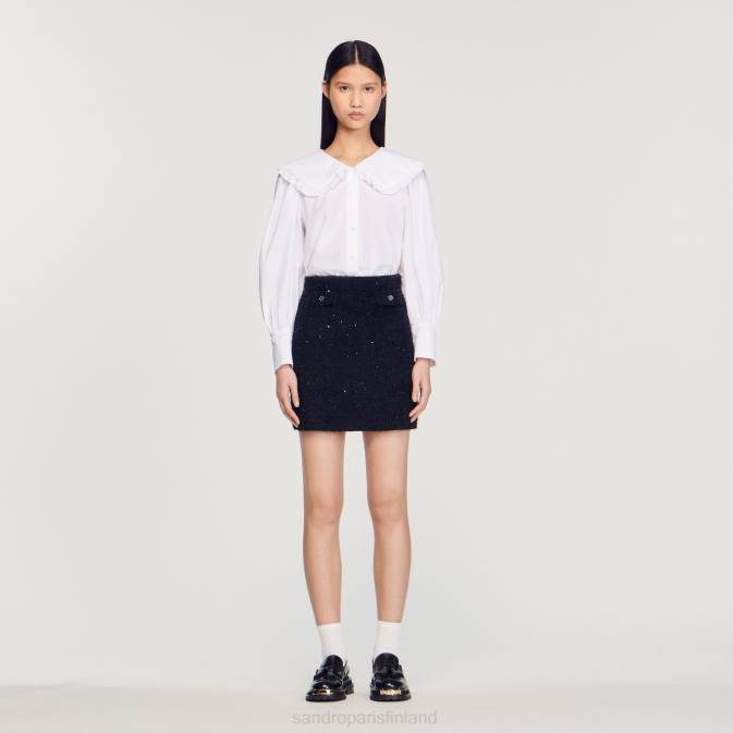 Sandro Paris naiset tweed-hame VLHP305 vaatteet musta