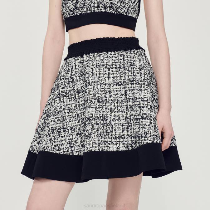 Sandro Paris naiset tweed luistelijahame VLHP351 vaatteet musta