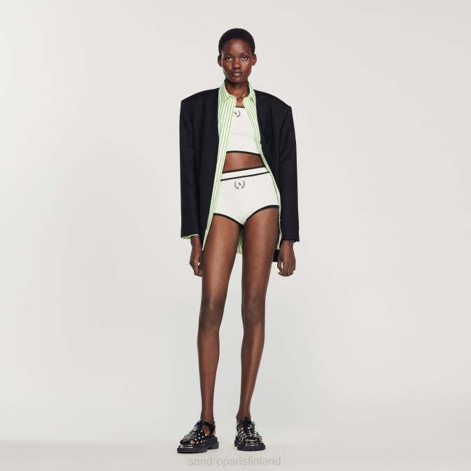 Sandro Paris naiset neulotut alushousut VLHP354 vaatteet valkoinen