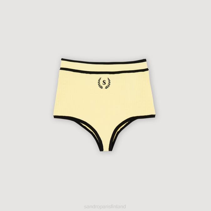 Sandro Paris naiset neulotut alushousut VLHP355 vaatteet keltainen