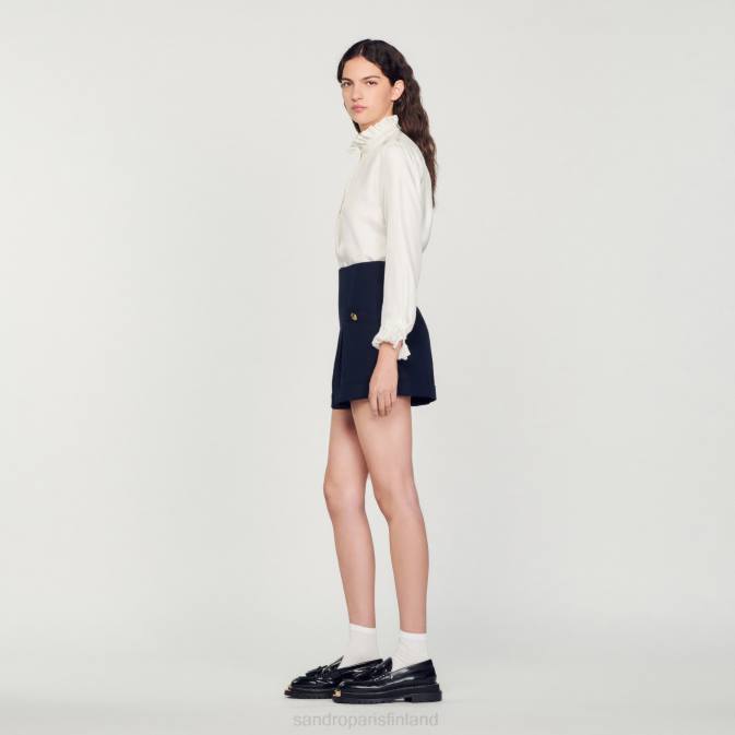 Sandro Paris naiset shortsit käänteisillä VLHP87 vaatteet laivastonsininen