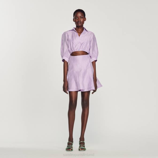 Sandro Paris naiset lyhyt avoin mekko VLHP359 vaatteet violetti