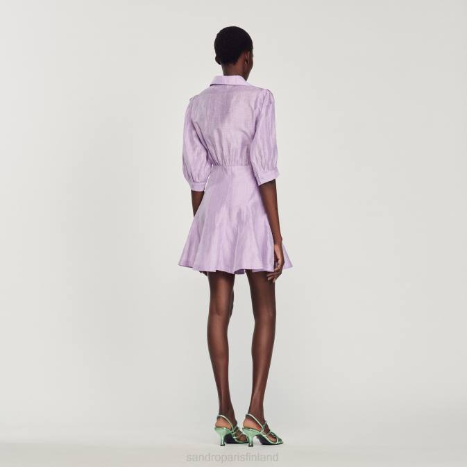 Sandro Paris naiset lyhyt avoin mekko VLHP359 vaatteet violetti