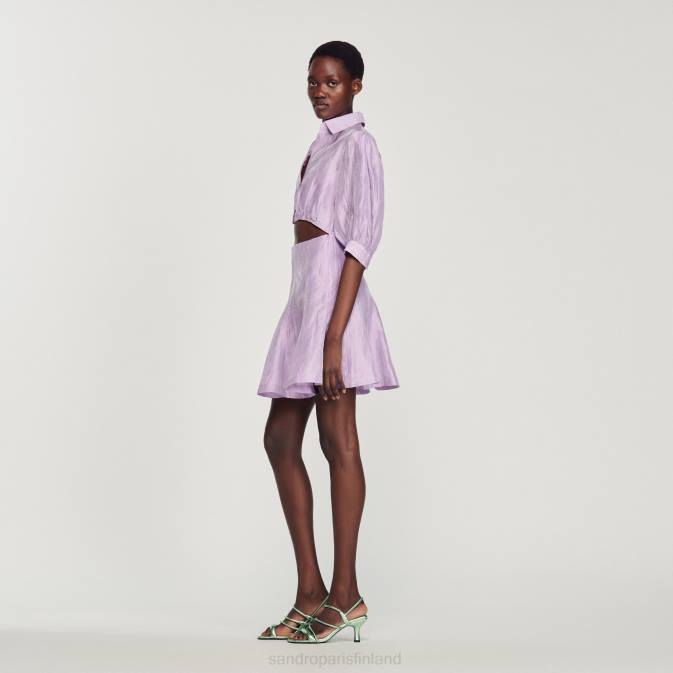 Sandro Paris naiset lyhyt avoin mekko VLHP359 vaatteet violetti