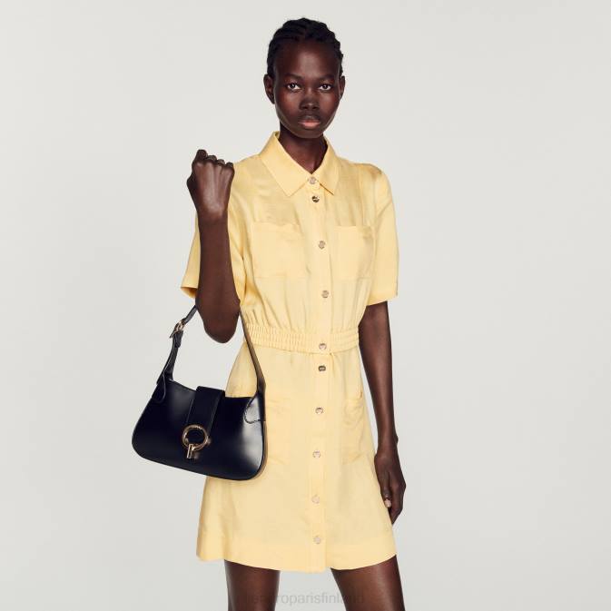 Sandro Paris naiset lyhyt napillinen mekko VLHP311 vaatteet vanilja