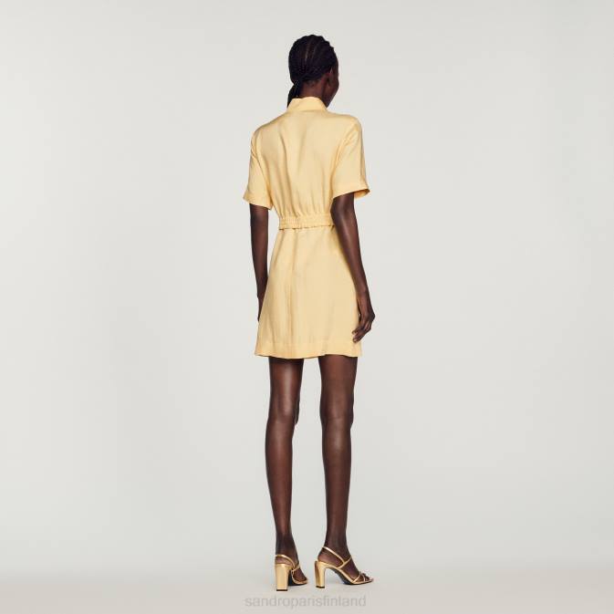 Sandro Paris naiset lyhyt napillinen mekko VLHP311 vaatteet vanilja