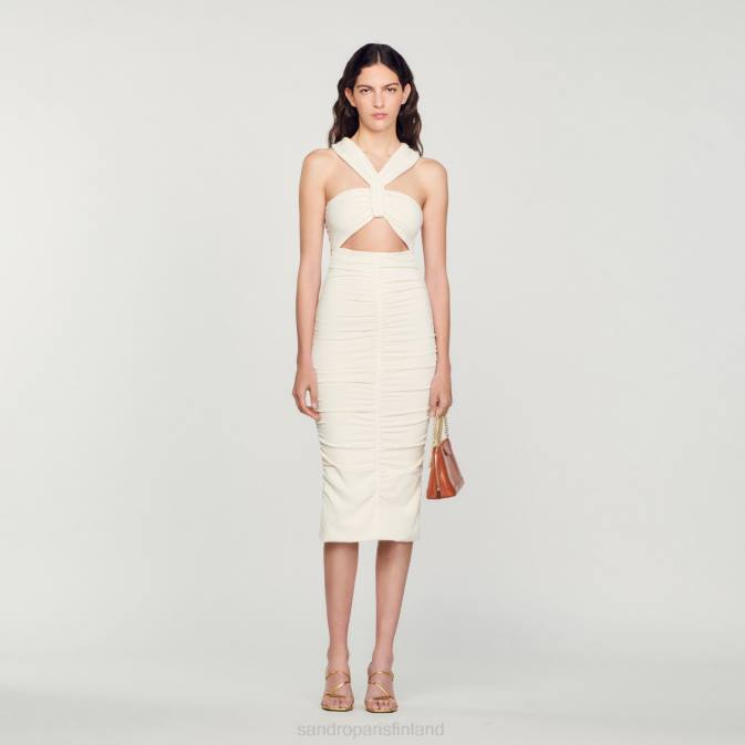 Sandro Paris naiset neulottu mekko VLHP368 vaatteet ekru