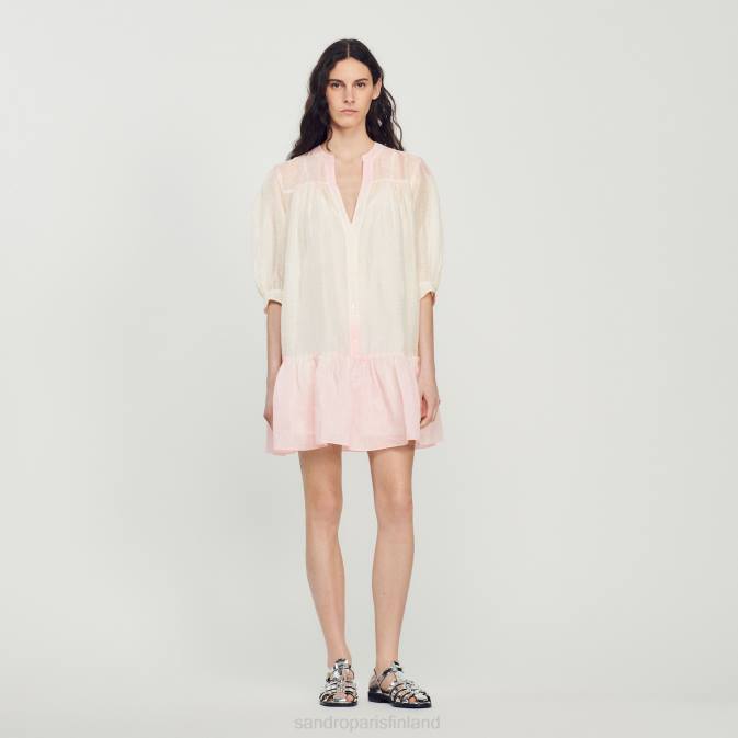 Sandro Paris naiset solmio & värjätä mekko VLHP451 vaatteet monivärinen