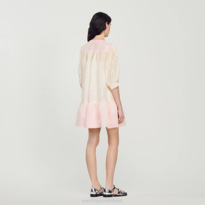 Sandro Paris naiset solmio & värjätä mekko VLHP451 vaatteet monivärinen