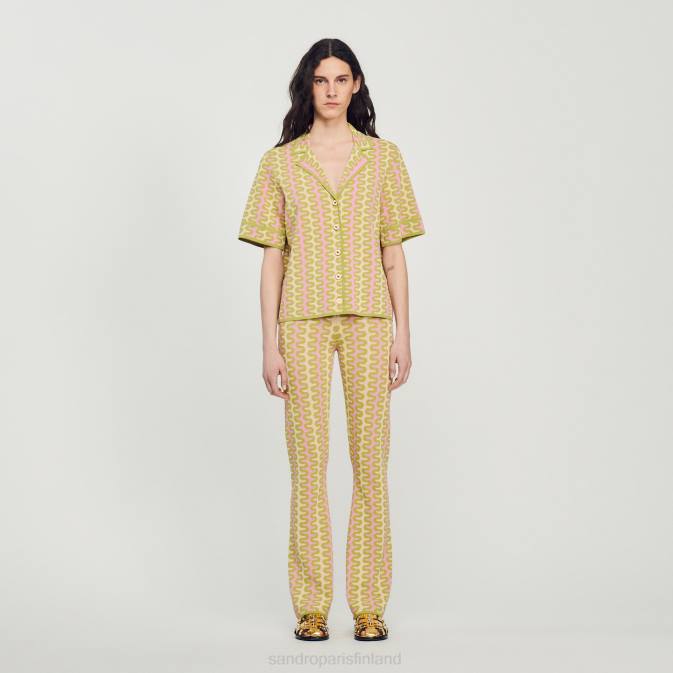 Sandro Paris naiset kuviollinen neuletakki VLHP270 vaatteet monivärinen