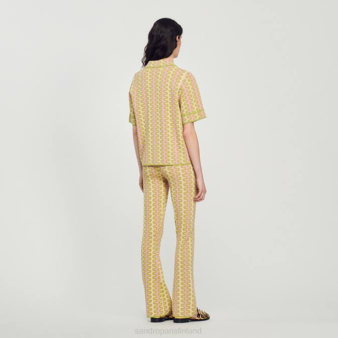 Sandro Paris naiset kuviollinen neuletakki VLHP270 vaatteet monivärinen