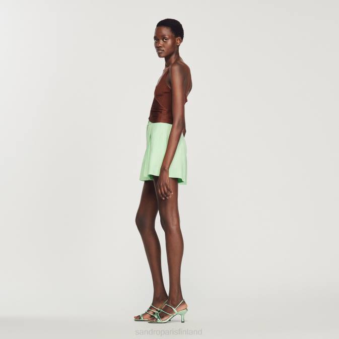 Sandro Paris naiset laskostettu säiliö VLHP399 vaatteet savi