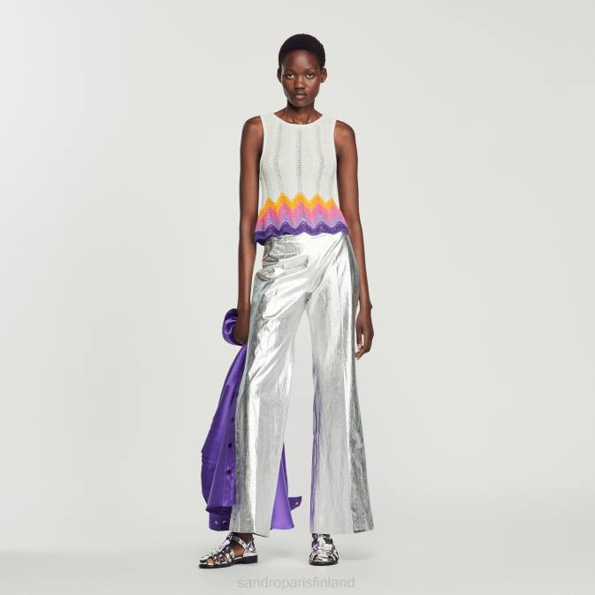 Sandro Paris naiset neulottu tankki VLHP163 vaatteet monivärinen