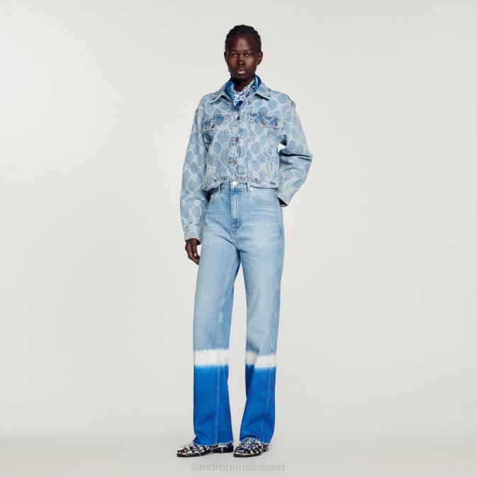 Sandro Paris naiset farkkutakki VLHP363 vaatteet sininen farkku