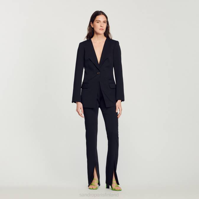 Sandro Paris naiset istuva takki VLHP448 vaatteet musta