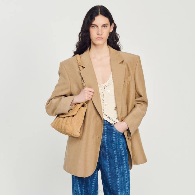 Sandro Paris naiset räätälöity takki VLHP379 vaatteet terre