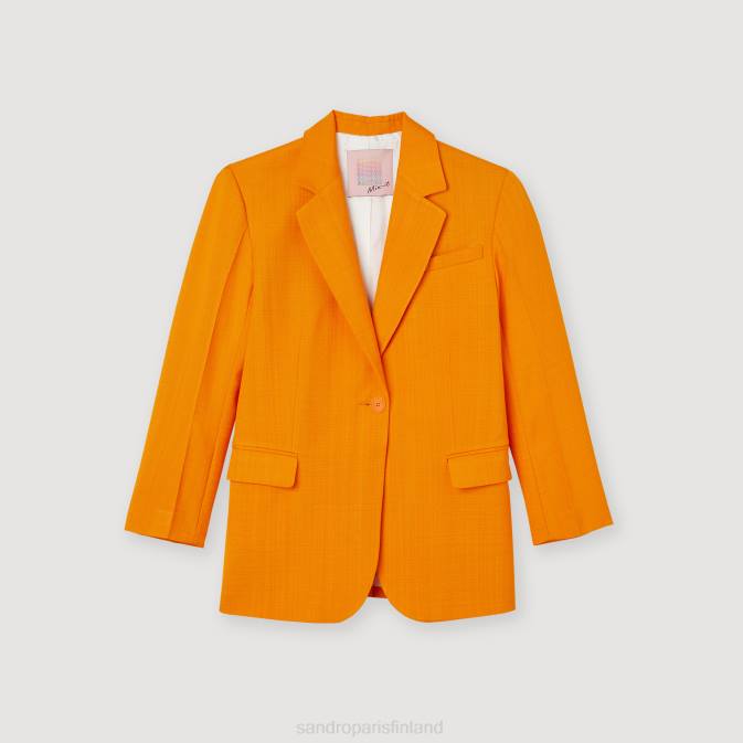 Sandro Paris naiset räätälöity takki VLHP421 vaatteet oranssi