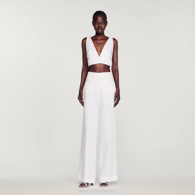 Sandro Paris naiset bralette toppi VLHP94 vaatteet valkoinen
