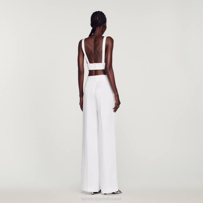 Sandro Paris naiset bralette toppi VLHP94 vaatteet valkoinen