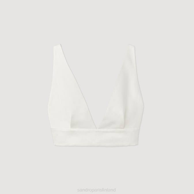 Sandro Paris naiset bralette toppi VLHP94 vaatteet valkoinen