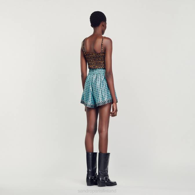 Sandro Paris naiset leikattu smokkitoppi VLHP70 vaatteet musta