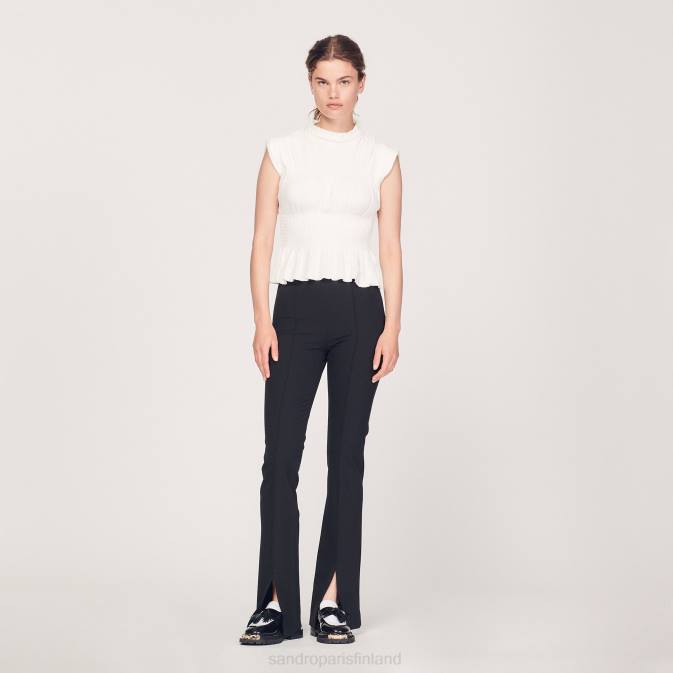 Sandro Paris naiset smokki toppi VLHP231 vaatteet ekru