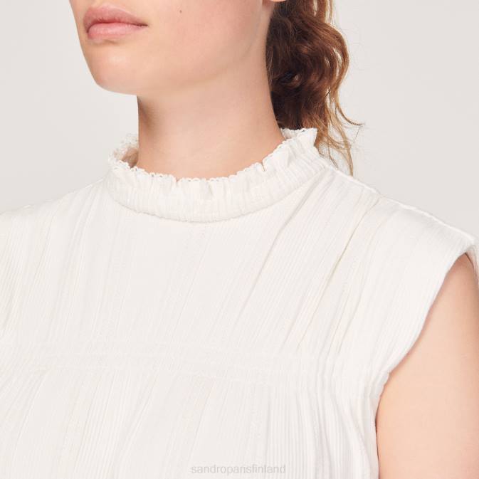 Sandro Paris naiset smokki toppi VLHP231 vaatteet ekru