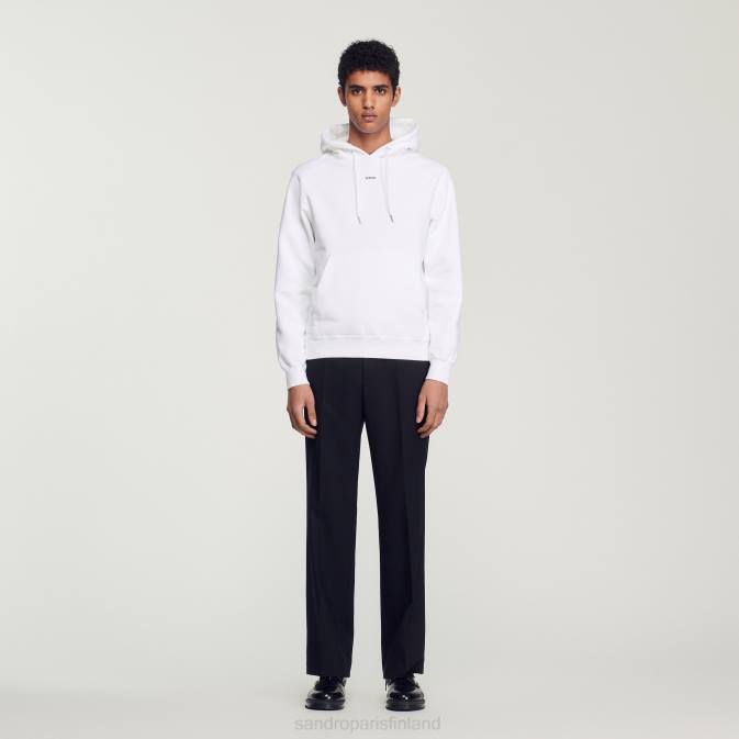 Sandro Paris naiset brodeerattu huppari VLHP808 vaatteet valkoinen