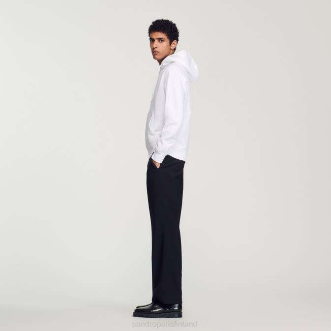 Sandro Paris naiset brodeerattu huppari VLHP808 vaatteet valkoinen