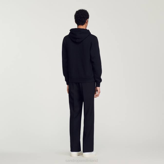 Sandro Paris naiset brodeerattu huppari VLHP809 vaatteet musta