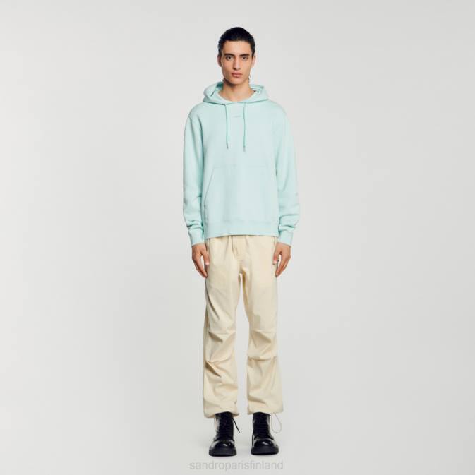 Sandro Paris naiset brodeerattu huppari VLHP811 vaatteet mintunsininen