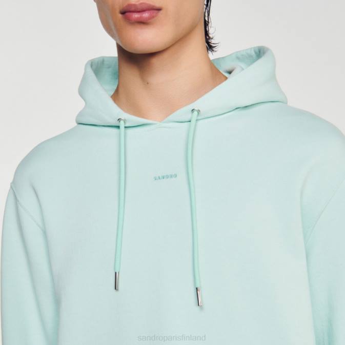 Sandro Paris naiset brodeerattu huppari VLHP811 vaatteet mintunsininen