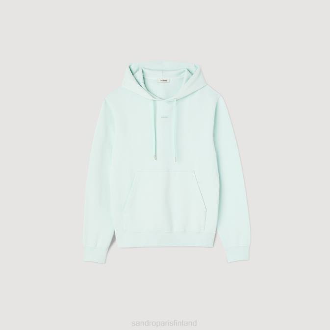 Sandro Paris naiset brodeerattu huppari VLHP811 vaatteet mintunsininen